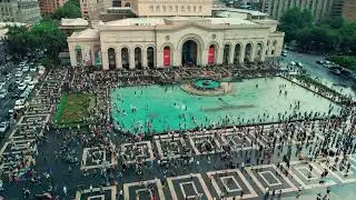 Water festival VARDAVAR (Վարդավառ) 2024 in Republic Square, Yerevan, Armenia