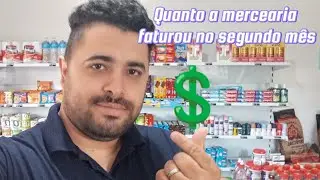 Quanto vendi na mercearia no segundo mês...