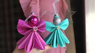 Ангел на Новогоднюю Елку из фоамирана 😇 НОВОГОДНИЕ ИГРУШКИ Своими Руками 😇 DIY Christmas Angel