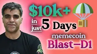 How to earn $10k Blast Airdrop in 5 Days - Memecoin Launchpad on DistrictONE | Crypto1O1