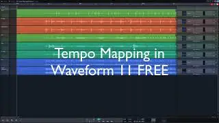 Tracktion Waveform Free 11: Creating a Tempo Map to Freely Played Audio Tracks