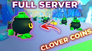 Finding Clover Coins and Pots of Gold in New Patrick's Event for Finishing Quest in Pet Simulator X