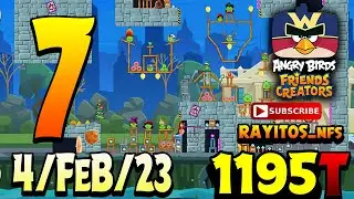Angry Birds Friends Level 7 Tournament 1195 Highscore POWER-UP walkthrough