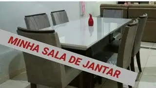 Thuor pela minha sala de jantar/ficou pronta/mesa vidro off White