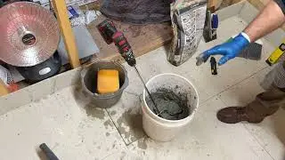 How To Tile a Floor- Full Process + tips (Hardiebacker, tiles, , grout etc.) - Sauna Build Part 5