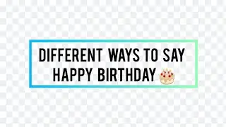 Different ways to say  Happy  birthday🥳 🎂  Try these words 🤩