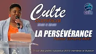 LA PERSÉVÉRANCE - Pasteur Élishama KAPET