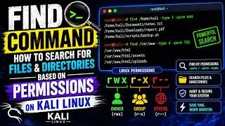 Find Command- How to search for files and directories based on permissions on Kali Linux