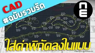 การใส่ค่าพิกัดลงในแบบ ใช้ AutoLisp 2 แบบ #autocad