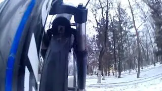 Зимой на велосипеде
