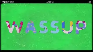Liquid Letters Green Screen