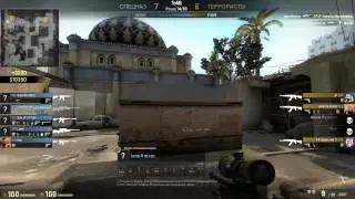 CS:GO First frags 3k with DOUBLE AWP