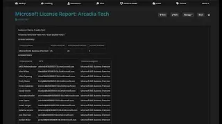 Automating Microsoft License Report in Syncro