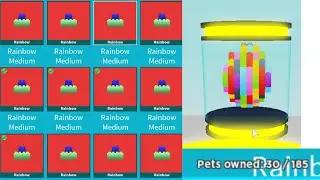 I MADE *30* RAINBOW BRICK PETS ON TAPPING SIMULATOR!