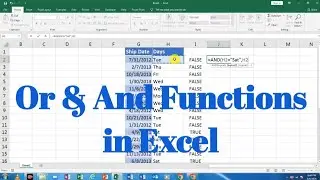 Or & And functions in excel | Excel tutorials in Hindi  | Excel for beginners 