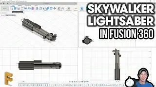 Modeling the Skywalker Lightsaber in Autodesk Fusion 360!