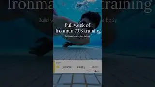 What my full week of Ironman 70.3 training looks like