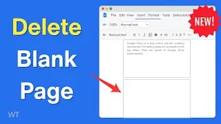 How to Delete a Page in Google Docs