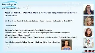 Mesa Redonda 1   Oportunidades e ofertas em programas de ensaios de proficiência