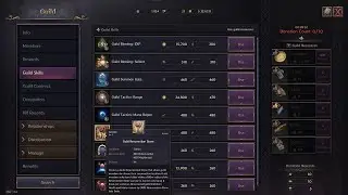 Throne and Liberty - Guild Skills List