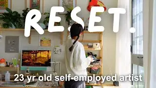 small business diaries ✿ HUGE declutter & reset with me (i rearranged my studio again 🙂)