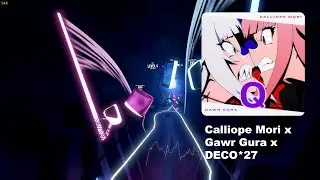 Q - Calliope Mori x Gawr Gura x DECO*27 [Expert+] | Beat Saber