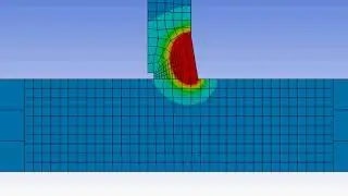 Тавровое сварное соединение. Моделирование теплового процесса при сварке в ANSYS.