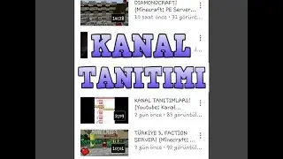 Kanallarınızı Tanıtıyorum |Kanal Tanıtımı #5| w/Mobil Cini
