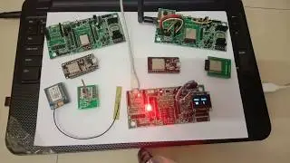 #7- ESP8266 and ESP32 blink tutorial- with I2C OLED and attach interrupt (bouncing removed)