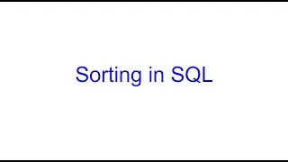 Sorting in SQL | SQL Bits | Kovolff