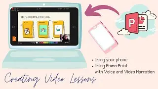 How to Create Video Lessons | Powerpoint with Video and Voice Narration