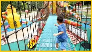 Joey found a GIANT OUTDOOR PLAYGROUND!!!
