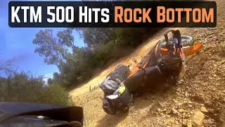 the 500 hits the dirt **CRASH FOOTAGE**