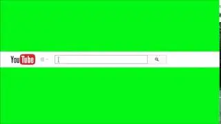 YOUTUBE SEARCH  BAR ANIMATION GREEN SCREEN