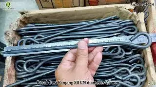 PASAK BESI PANJANG 30 CM DIAMETER 7,5 MM PASAK PRAMUKA PASAK UNTUK KEMAH DAN CAMPING