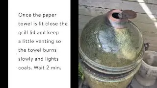 How to Light a Charcoal Grill (with oil and paper towel)