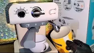 ASMR storm|Unboxing Toy Coffee Machine so amazing #satisfying#asmr #toys #coffee #machine #youtube