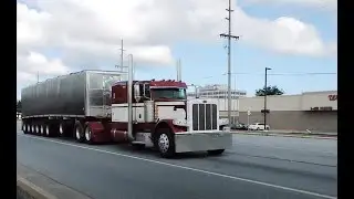 Truck Spotting On Route 12, 20, and 429! Train Horns, Jake Brakes and a Freightliner Cabover!