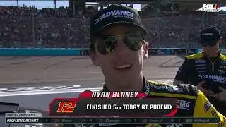BRAD KESELOWSKI RYAN BLANEY POST RACE INTERVIEW - 2024 SHRINERS CHILDRENS 500 NASCAR AT PHOENIX