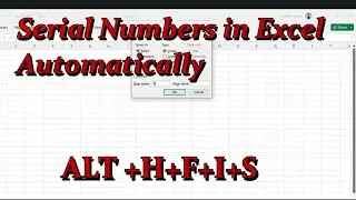 Auto serial number in excel  | create your dynamic serial number | Excel Auto Fill Serial Number