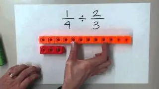Unifix Cubes Fraction Divided by Fraction