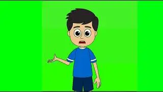 green screen cartoon actor. father and son animation. Watch by { aaghosh tv }