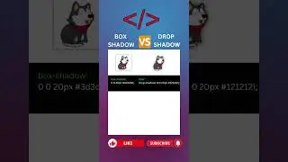 Day 1 | The Difference Between Box Shadow & Drop Shadow In CSS 🔥