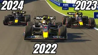 A RACE between the 3 FASTEST F1 CARS (RED BULL) from 2022-2024