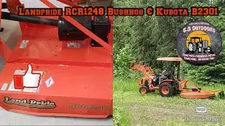 Landpride RCR 1248 Bush Hog & Kubota B2301