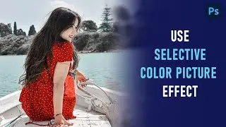 Use selective color picture effect in photoshop
