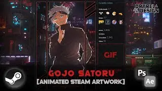 Gojo Satoru | Animated Steam Artwork Speed Art [DryreL]
