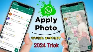 Change Whatsapp Home Screen Wallpaper 2024 🤩WhatsApp k background me photo kaise lagaye...