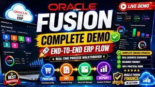 🚀 Oracle Fusion Finance Complete Demo | End-to-End ERP Business Process Walkthrough