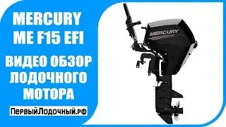 Mercury 15 EFI FourStroke - 4х тактный, инжекторный лодочный мотор. Внешний обзор.